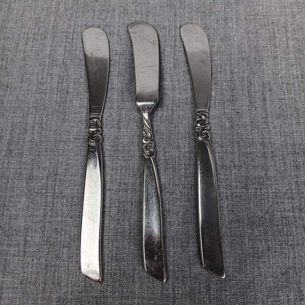 Community South Seas 3 Small Spreading Knifes Mid Century Modern Replacements